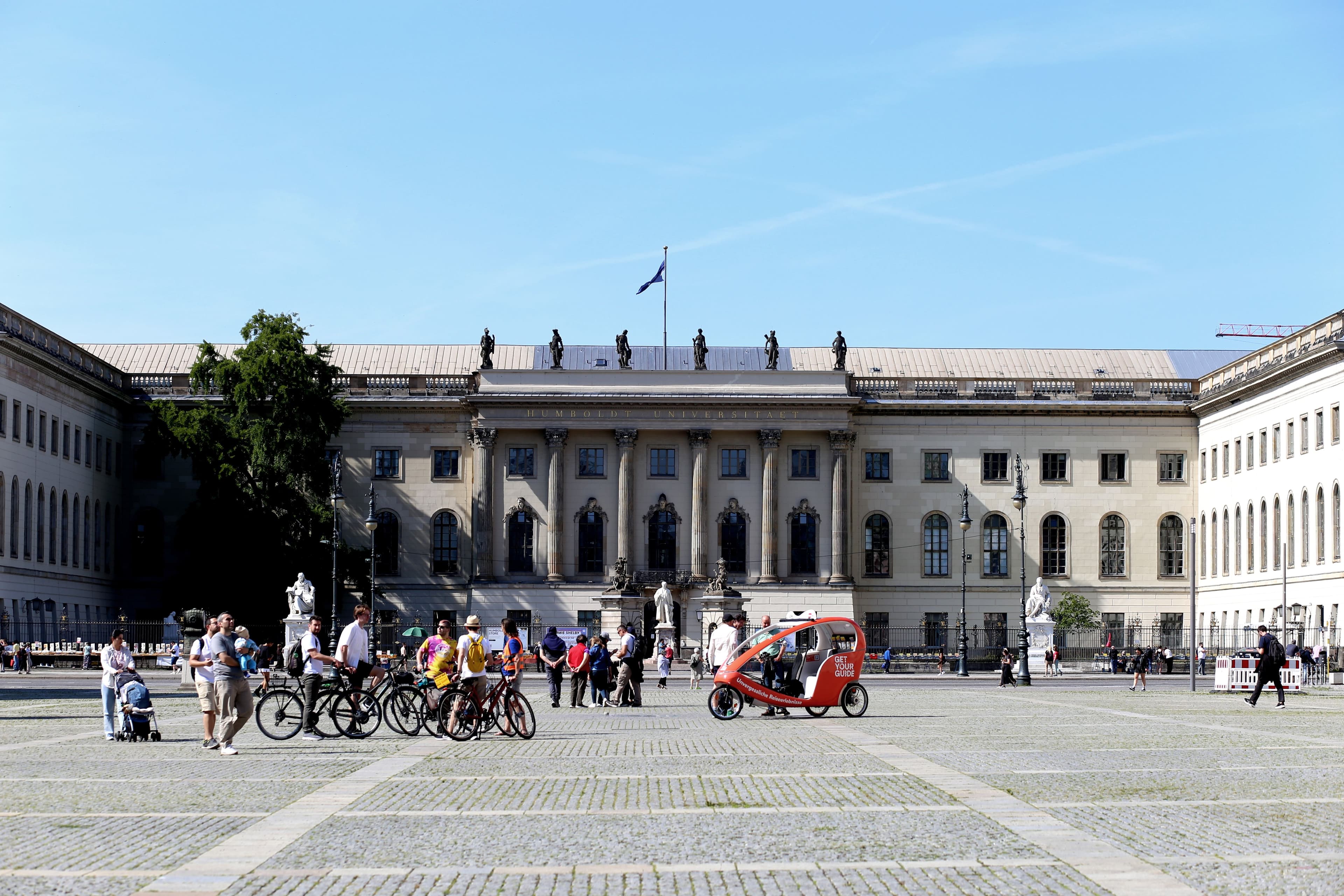 Humboldt University square and academic building in Berlin